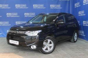 черный Mitsubishi Outlander 2.0 CVT (146 л.с.) 4WD 2013