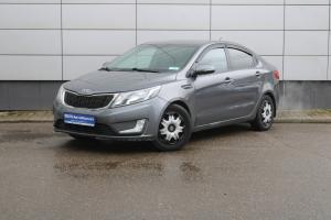 Серый Kia Rio, III 4-speed 1.6 AT (123 л.с.) 2012
