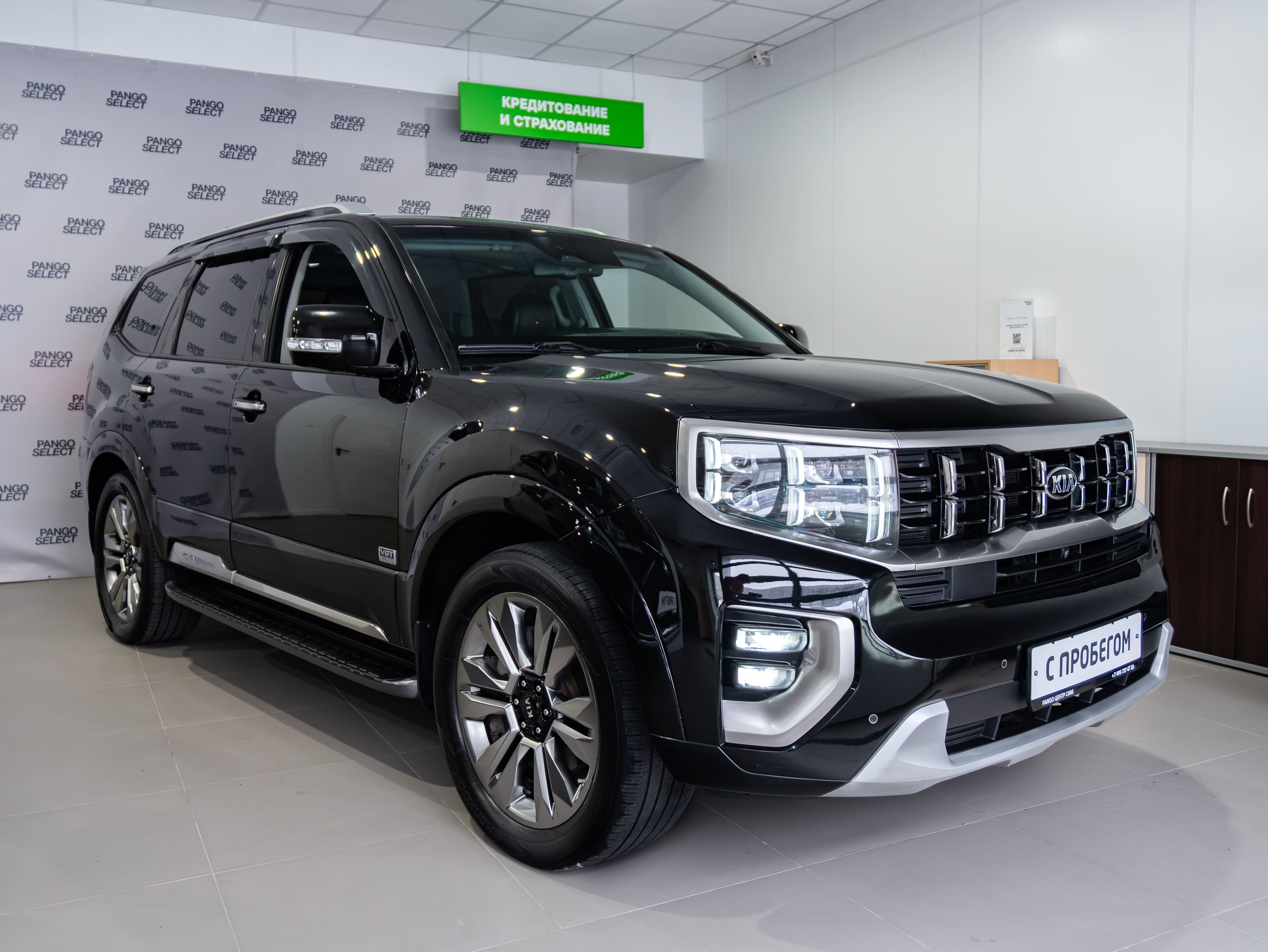 черный Kia Mohave, I Рестайлинг 2 3.0d AT (249 л.с.) 4WD 2020