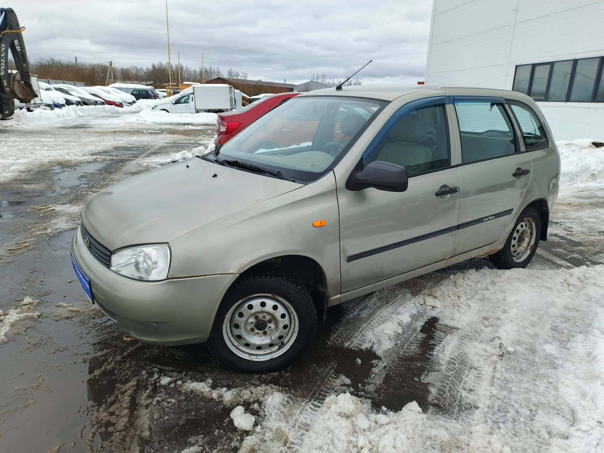 Серый Lada (ВАЗ) Kalina 1.6 MT (81 л.с.) 2012