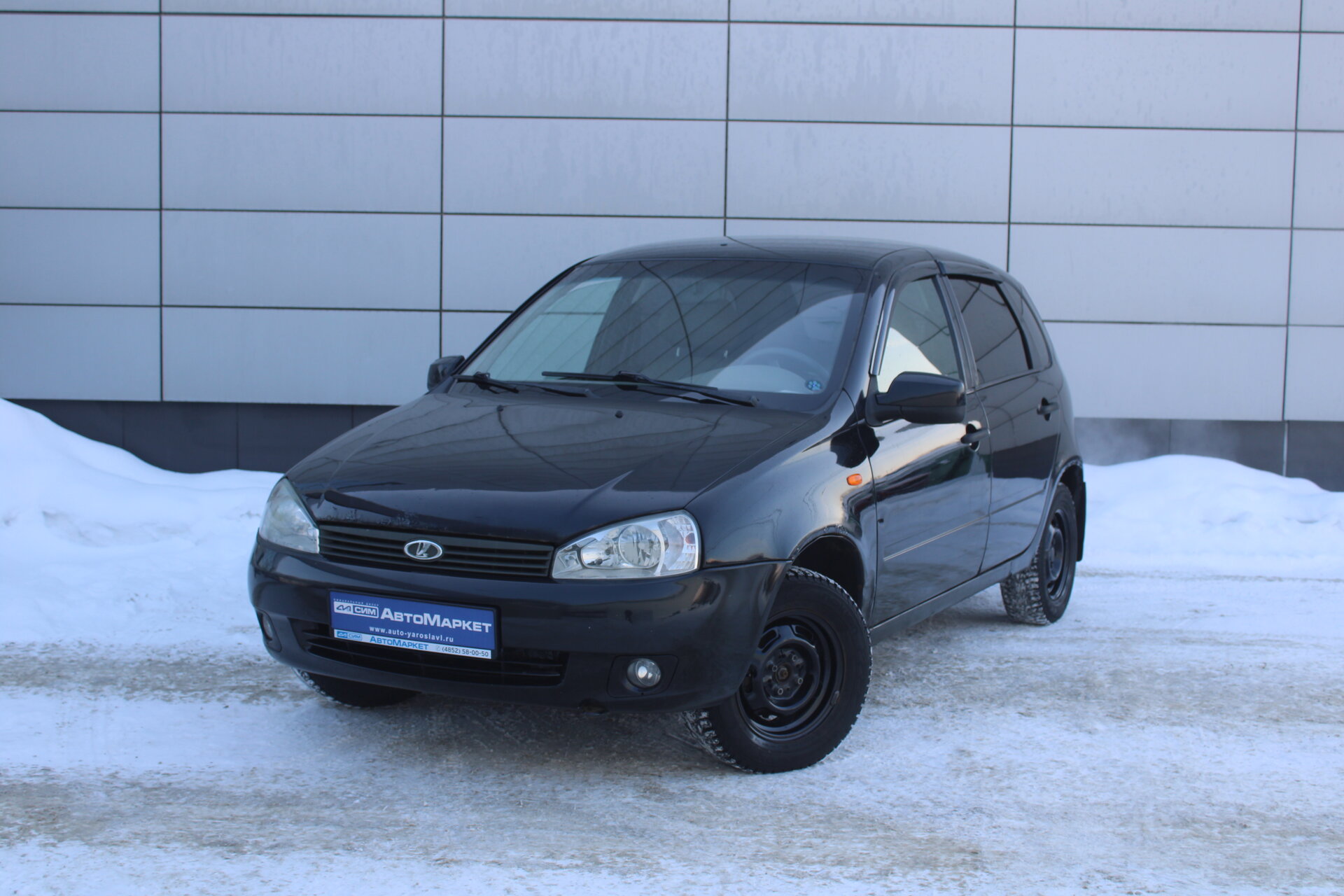 Черный Lada (ВАЗ) Kalina 1.6 MT (84 л.с.) 2011