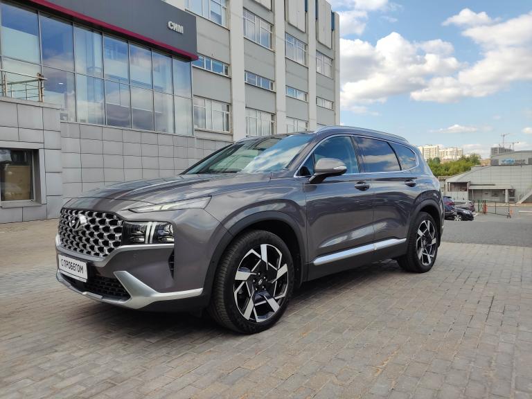 серый Hyundai Santa Fe 2.2d AMT (199 л.с.) 4WD 2021