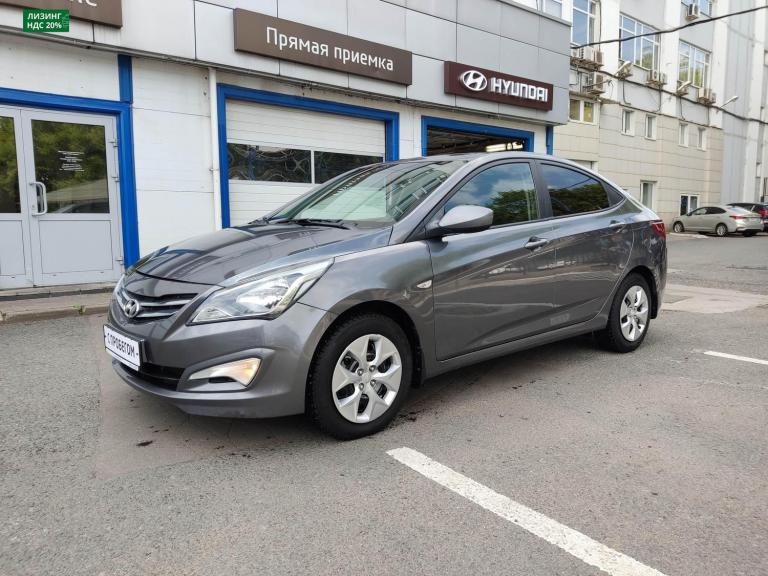 серый Hyundai Solaris 1.4 AT (107 л.с.) 2016