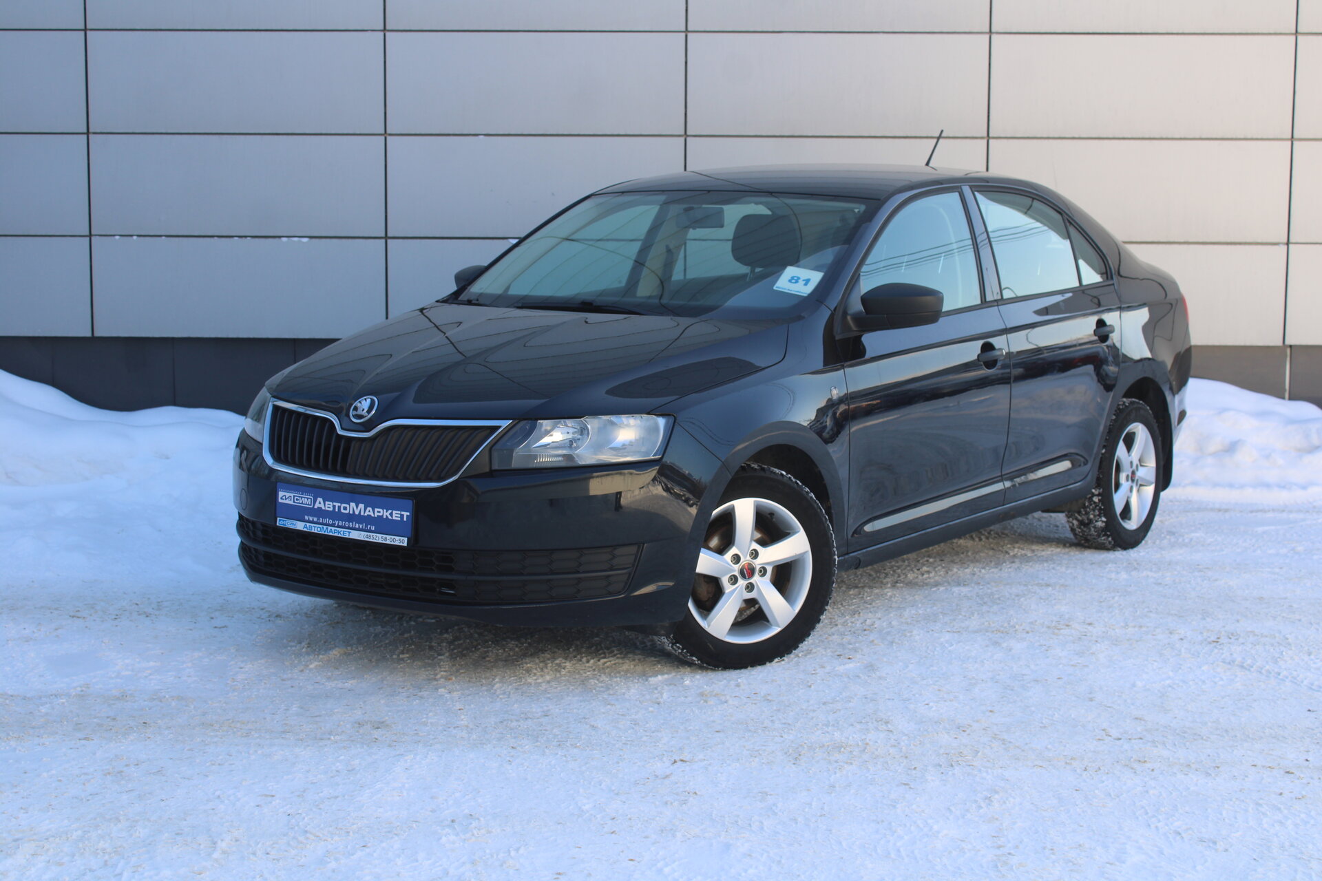 Черный Skoda Rapid 1.2 MT (75 л.с.) 2015