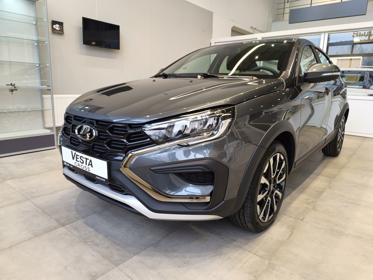 серый Lada (ВАЗ) Vesta Cross 1.6 MT (106 л.с.) 2026